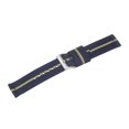 thumbnail image 2 of Uxcell Blue Khaki Nylon Striped Watchband 22mm Width Soft Nylon Strap with Silver Buckle, Canvas Watch Band, 2 of 6