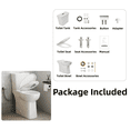 thumbnail image 6 of Los Flexi 21 Inch Extra Tall Two-Piece Skirted Toilet with 1.1/1.28 GPF Dual Flush, Elongated Bowl, Soft-Close Seat & 12" Rough-In, 6 of 13