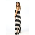 thumbnail image 2 of Riviera Sun Tie Dye Spaghetti Strap Maxi Dress (Black / White, 3X), 2 of 3