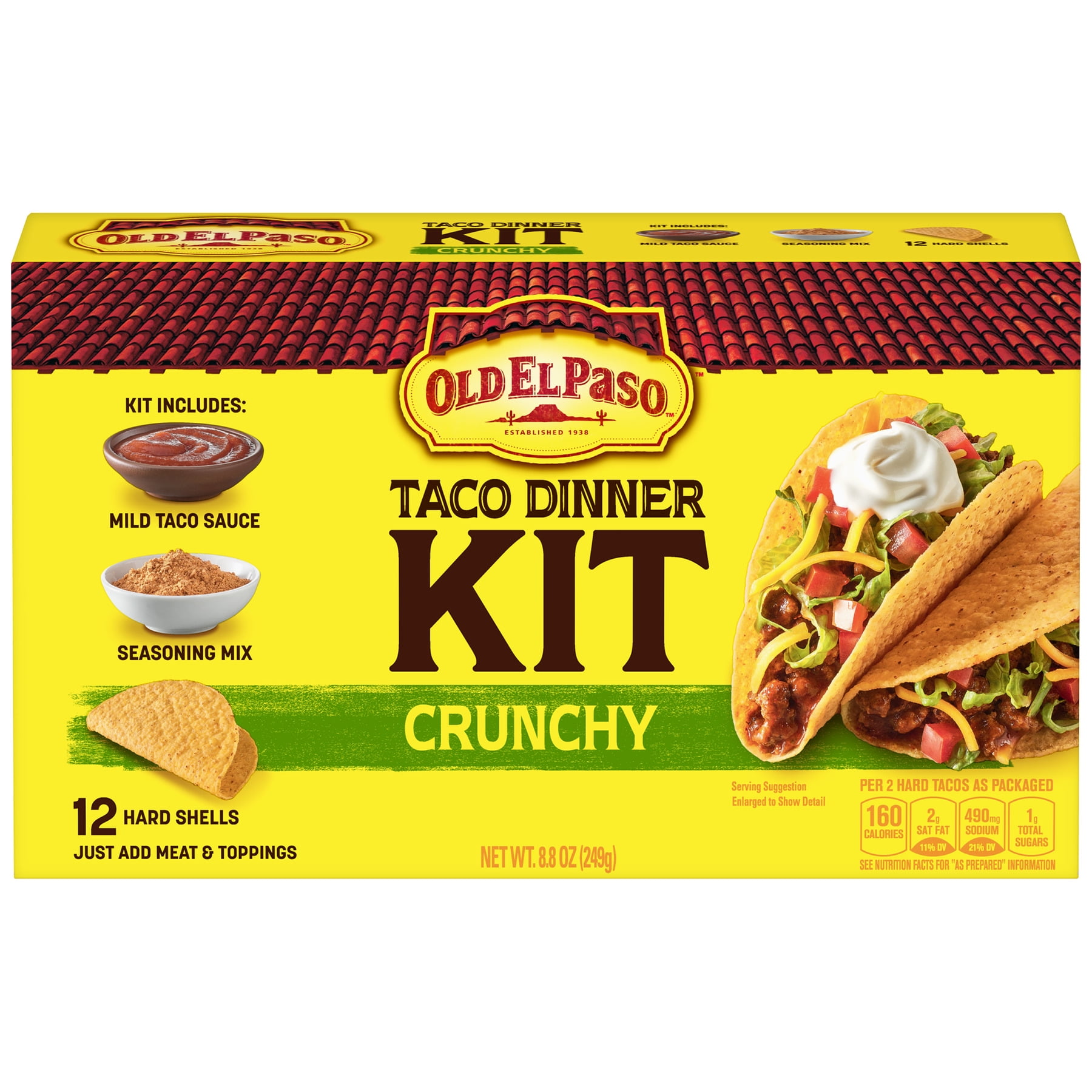 Old El Paso Taco Dinner Kit, 8.8 oz Box
