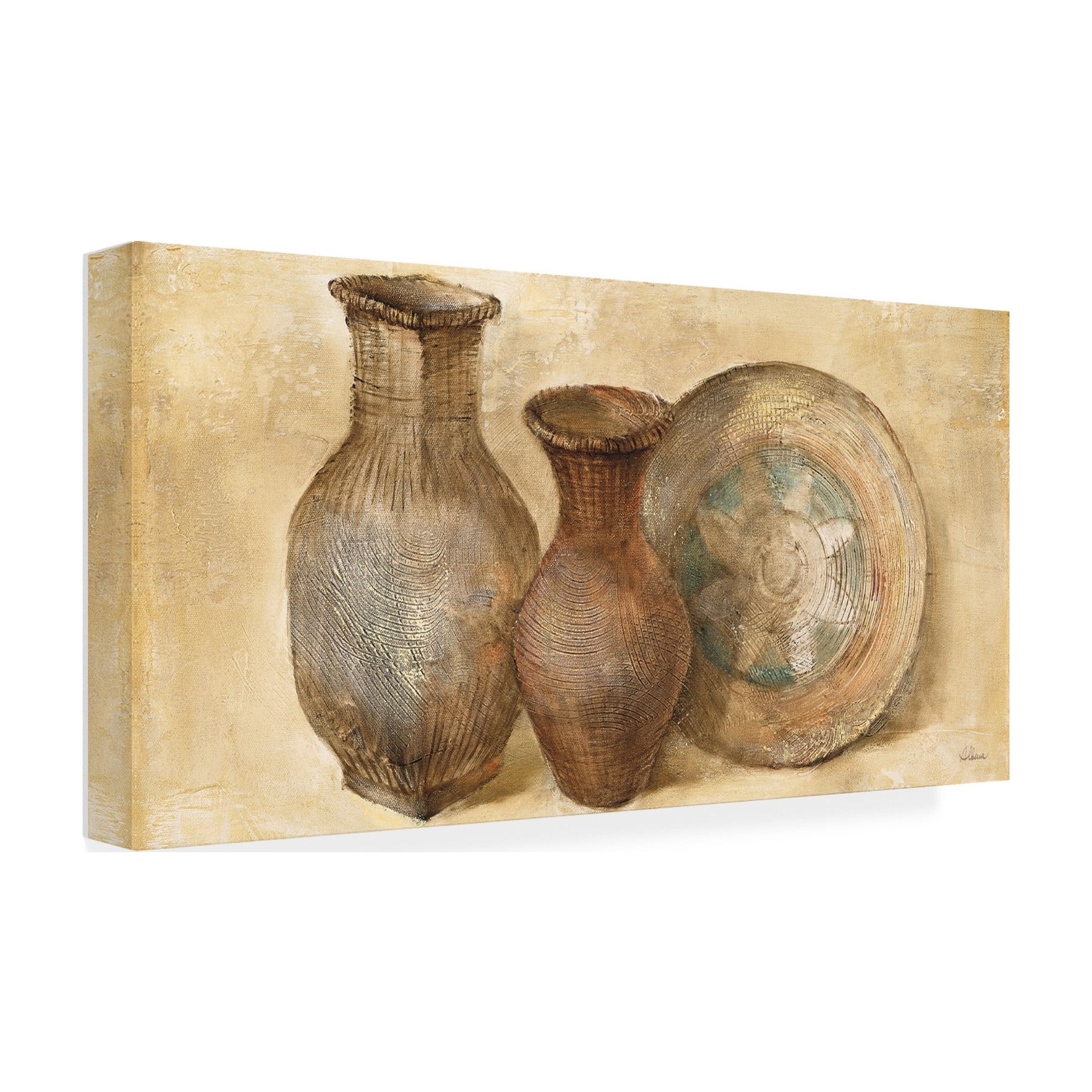 Trademark Fine Art 'Woven Vessels II Crop' Canvas Art by Albena Hristova