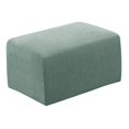 thumbnail image 3 of Stretch Ottoman Cover Ottoman Slipcovers Rectangle Foot Stool Covers Ottoman Foot Rest Cover Jacquard Fabric with Elastic Bottom, 3 of 6
