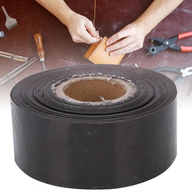 120M Estampado en caliente Papel Estampado Papel Papel Paquete de tela de cuero Caja Accesorios de decoración de bricolaje Máquina de bronceado de cuero en relieve Rollo de 3 cm de ancho(Negro)