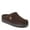 Coffee, variant on Men's Brendan Perforated Moccasin Toe Clog House Shoe Slipper