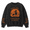 Black, variant on Women's Vintage Washed Halloween Sweatshirt, Salem Broom Co Moon Witch Graphic Oversized Crewneck Long Sleeve Casual Pullover