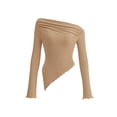 thumbnail image 1 of Remera PRETTYGARDEN Y2K Asimétrica con Hombro Descubierto Oversize, 1 of 8