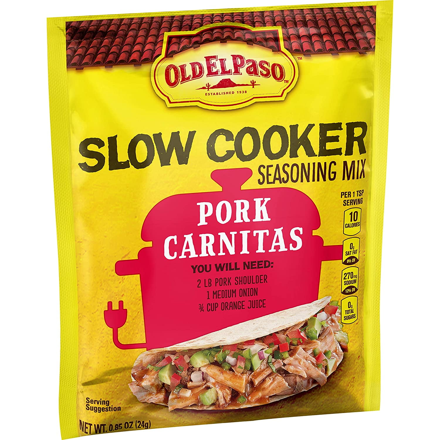 Slow Cooker Seasoning Mix Pork Carnitas, 0.85 oz