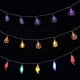 thumbnail image 4 of Cadena de luces, luces de cadena de araña moradas, luces de iluminación con pilas para decoraciones de fiesta, vacaciones, patio, 1 juego-púrpura, 4 of 5