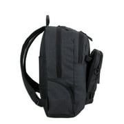 Eastsport Unisex Travel Backpack with Removable Shoulder Bag, Black