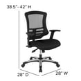 thumbnail image 4 of Flash Furniture High Back Swivel and Lumbar Support Office Desk Chair, Black, 4 of 13