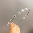 thumbnail image 1 of Accesorios para el cabello europeos y americanos, diadema fina con estrellas pentagonales, diadema para dama dulce, accesorios para el cabello de aleación, 1 of 6