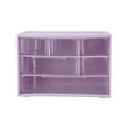 thumbnail image 6 of Desktop cosmetic storage box drawer-style six-grid acrylic storage box dustproof Purple, 6 of 9