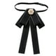 thumbnail image 2 of Corbata de lazo preanudada para mujer, elegante para eventos formales, versátil y sin arrugas. Negro, 2 of 9