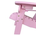thumbnail image 6 of Tcbosik Small Wooden Adirondack Chair, 14.7"W Outdoor Chair, Lounge Chair for Indoor & Outdoor, Backyard, Patio, Garden, Lawn, 110 lbs Capacity, Pink, 6 of 6