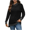 thumbnail image 1 of Chemise à Manches Longues Rayée pour Femmes Hauts à Manches Longues pour Femmes Hauts de Sortie à Manches Longues pour Femmes Chemises Tendance d'Automne pour Femmes Tendance, 1 of 4