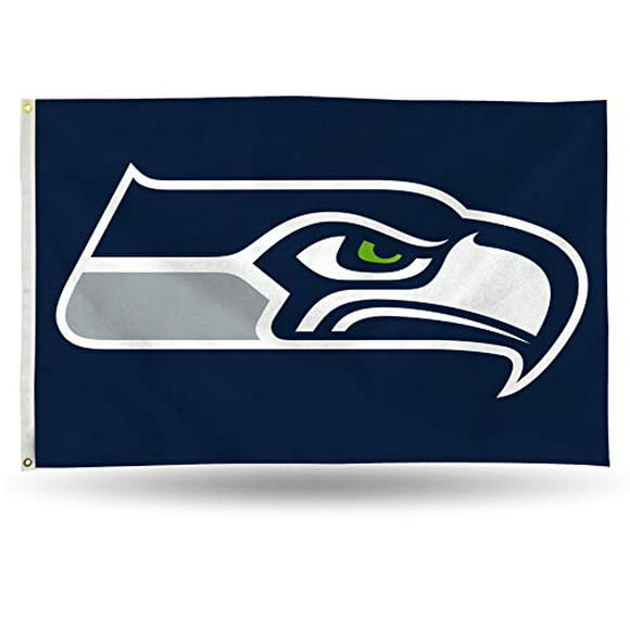 NFL Seattle Seahawks 3-Foot by 5-Foot Single Sided Banner Flag with Grommets