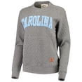 thumbnail image 2 of Women's Pressbox Heather Charcoal North Carolina Tar Heels Moose Quilted Pullover Sweatshirt, 2 of 4