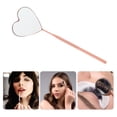 thumbnail image 5 of Unique Bargains 1 Pc Espejo de Pestañas con Patrón de Corazón de Acero Inoxidable Rosa Claro, 5 of 5