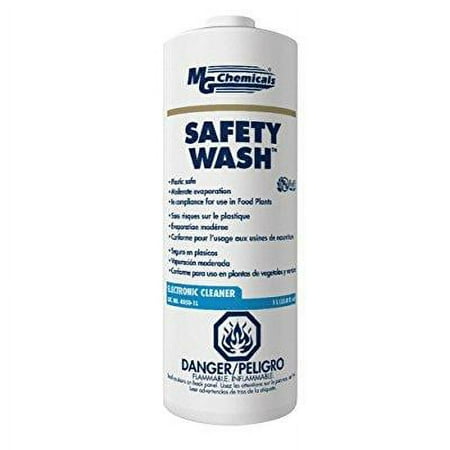 MG Chemicals Safety Wash Electronics Liquid Cleaner, 1 Liter Bottle
