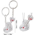 thumbnail image 2 of SLGHLSAHG Heart Matching Key Chains, Couple Heart Keyring Set, Multifunctional Couple Key Accessories, Alloy Matching Key Chains, Relationship Key Ring, 2 of 3