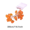 thumbnail image 3 of Battery Powered Mini Pumpkin LED String Lights Transparent Garland Decor, 3 of 7