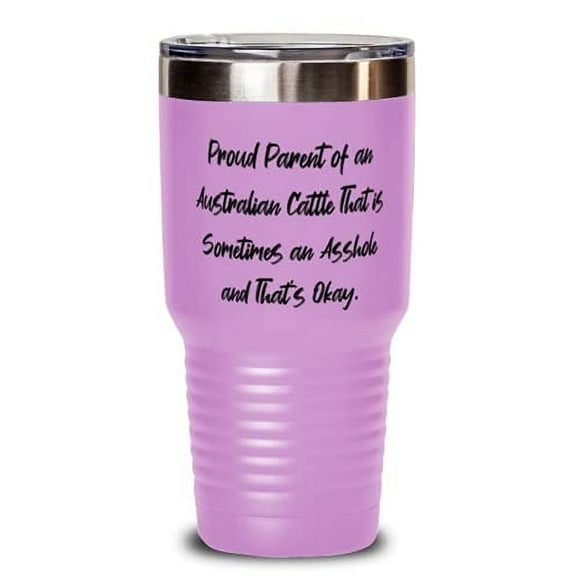 Brilliant Australian Cattle Dog, Proud Parent of an Australian Cattle That is, Reusable 30oz Tumbler For Pet Lovers From Friends