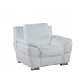 thumbnail image 2 of Home Roots 329481 Chic Leather Chair, White - 37 in., 2 of 2