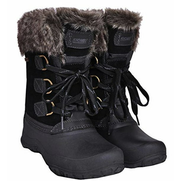 Khombu Khombu Women's The Slope Winter Snow Boots (Black, Size 06