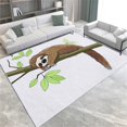 thumbnail image 1 of Area Rug 2x3 ft Cartoon Animals Sloth Living Room Non-Slip Rug, 3D Print Floor Carpet, Soft Large Area Rugs for Bedroom Dining Room Kitchen, Washable Low-Pile Rug, 1 of 7