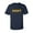 Navy, variant on Athletic "ARMY" gold print Adult Short Sleeve T-shirt