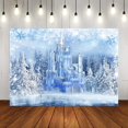 thumbnail image 5 of Fondo de invierno con tema de país de las maravillas, decoraciones para fiestas de país de las maravillas, fondo de fotografía con castillo de hielo de cristal para niños, accesorios de estudio, 5 of 5