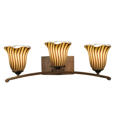 

Valley 3-Light Metal Wall Sconce in Antique Golden Bronze Finish