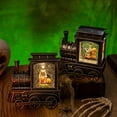 thumbnail image 2 of GUOOL Halloween Snow Globe Lantern Halloween Decorations Lighted Snowglobe Desktop 3 pumpkins, 2 of 9