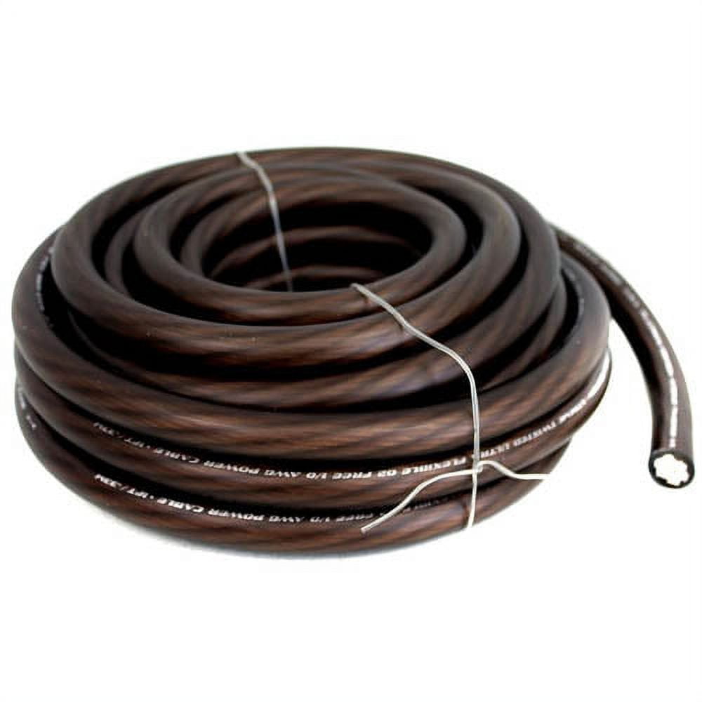 GearIT 1/0 Gauge Wire (25ft - Blue) Copper Clad Aluminum CCA