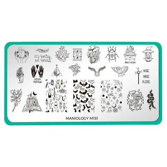 Maniology Bewitched Potions 101 (m151) Stainless Steel Nail Stamping Plate for Unisex