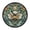 Teal Blue And Beige, variant on Indoor 12' Voice-Activated Luminous Decoration Wall Clock With LED Night Light Teal Blue and Beige