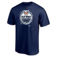 thumbnail image 2 of Men's Navy Edmonton Oilers Snow Logo T-Shirt, 2 of 3
