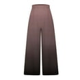 thumbnail image 5 of Wycnly Pants for Women Womens Plus Size Pants Fashion Gradient Print Loose Wide Leg Palazzo Long Pants Fall Casual Linen Elastic Waist Ladies Trousers, 5 of 5