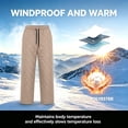 thumbnail image 5 of AHTJRT Womens Snow Pants Packable Winter Waterproof Windproof Outdoor Ultralight Warm Down Ski Pants Trousers Elastic Waist Going Out Play Trousers, 5 of 9