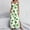 A163 Multicolor, variant on Women's St. Patrick's Day Maxi Dress Clover Leaf Printed Spaghetti Strap V Neck Backless Long Dress Side Split Shamrock Festive Party Apparel