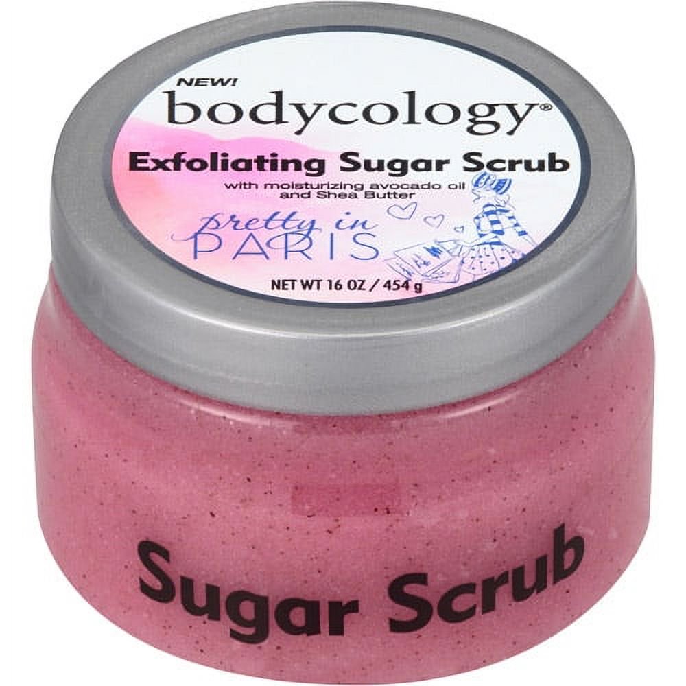 Bodycology Pretty in Paris Exfoliating Sugar Scrub, 16 oz