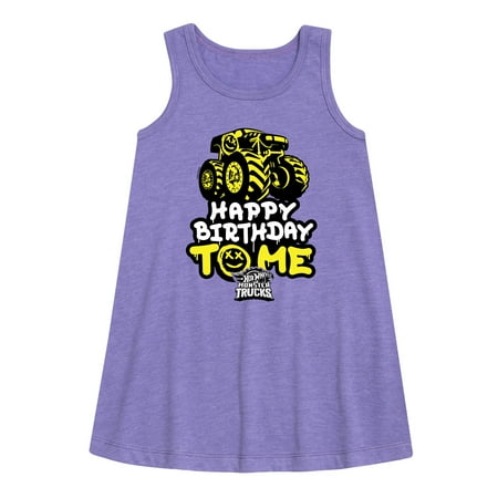 

Hot Wheels - Happy Birthday To Me - Toddler And Youth Girls A-line Dress