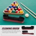 thumbnail image 4 of SHINYPASING Ensemble de 2 Brosses pour Table de Billard Rouges en Bois Nettoyeur de Table de Billard avec Poils de Haute Qualité, 4 of 6