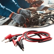 Cable Test Equipment Maintenance 1M Cable 2Pcs Banana Plug Power Supply Signal Detection Test Leads To Crocodile