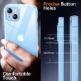 thumbnail image 5 of Shockproof Clear Case for iPhone 14, [Not Yellowing] [10FT Military Drop Protection] Hard Clear Back Four Corner Airbags Drop Protection Phone Cover, 6.1 inch, Transparent, 5 of 14