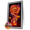 thumbnail image 1 of Cuadros Decorativos Kit de póster de rosa llama 5D con pintura de diamante de taladro redondo completo DIY Sywqhk Nuevos Originales, 1 of 1