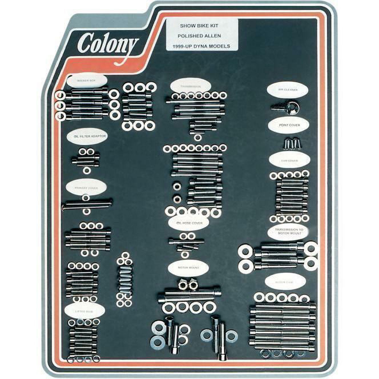 Chrome Polished Allen Show Bike Bolt Kit