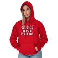 thumbnail image 4 of Girls Just Wanna Have Funds Money Hoodie Sweatshirt Women Brisco Brands M, 4 of 6
