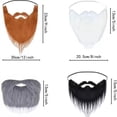 thumbnail image 3 of Barba de Halloween, barba de Papá Noel, pelo largo blanco, barba grande negra, barba de fiesta, disfrazarse, 3 of 5