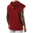 thumbnail image 5 of Dagegui Baggy Tank Tops for Men Casual Loose Fit Hoodies Summer Sleeveless Sport Tanks Solid Color Hooded Pullover Tees Streetwear Clothes Today Deals Prime Red 3XL, 5 of 5